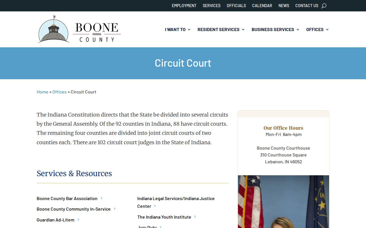 Boone County Circuit Court docket office